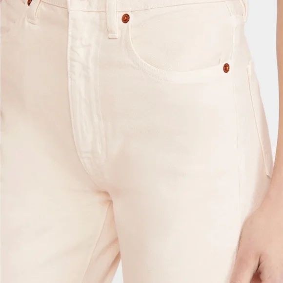 SLVRLAKE *NWOT* London Jeans in Ecru - Picture 5 of 10